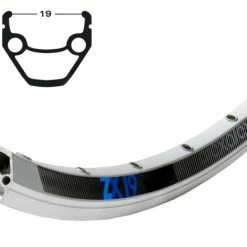 26 Zoll 19-559 Exal ZX19 Alufelge Silber Geöst 36L - Hochwertige Felgenringe für Fahrräder