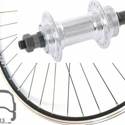 Rodi Wegal Due 28 Zoll Rennrad-Hinterrad mit Schnellspannachse für Schraubkassette - Schwarz