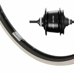 Hinterrad 28 Zoll Ryde Andra10 mit Shimano Alfine 8-Gang - Schwarz/Silber - Centerlock - Laufräder hinten