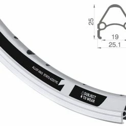 20 Zoll 19-406 Rodi Airline1 Alufelge Silber 36L | Hochwertige Felgenringe für Fahrräder