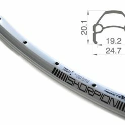 26 Zoll 19-559 Rodi Skorpion Alufelge Silber 36L - Hochwertige Felgenringe für Fahrräder