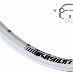 26 Zoll 19-559 Rodi Vision Alufelge Silber Geöst 36L - Hochwertige Felgenringe für Fahrräder