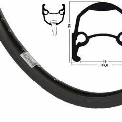 28 Zoll Ryde Andra10 Disc Alufelge Schwarz DV 36L - Hochwertige Felgenringe für Fahrräder