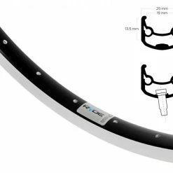 26 Zoll Ryde Andra30 Alufelge Schwarz-Silber 32L - Hochwertige Felgenringe für Fahrräder