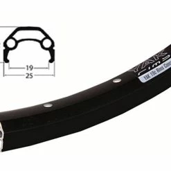 26 Zoll 19-559 Schürmann YAK19 Disc Alufelge Schwarz 36L - Hochwertige Felgenringe für Fahrräder